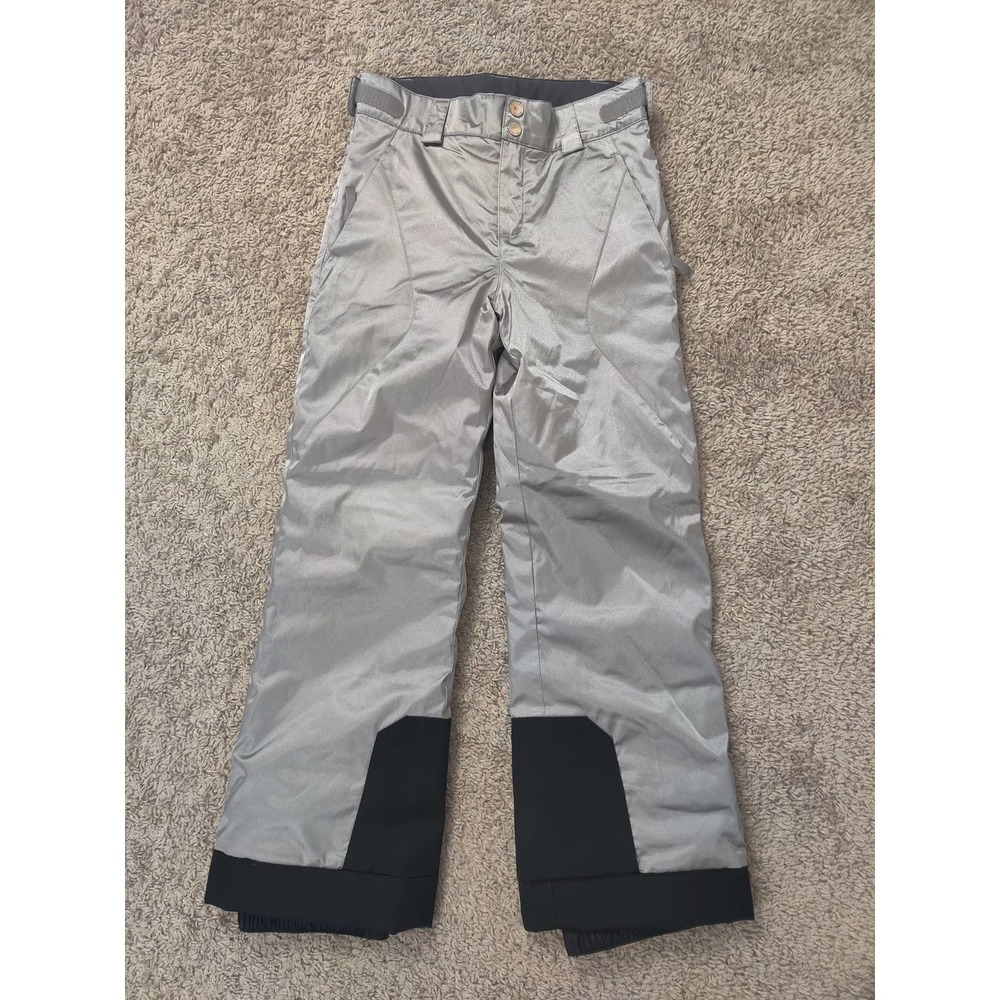 (V) Spyder Kids snow Pants ski snowboard winter silver sz 12